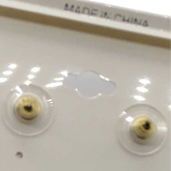 Sparkle Womens Floral Crystal Pearl Post Earrings Lead & Nickel-Free Rhinestones - Picture 6 of 6